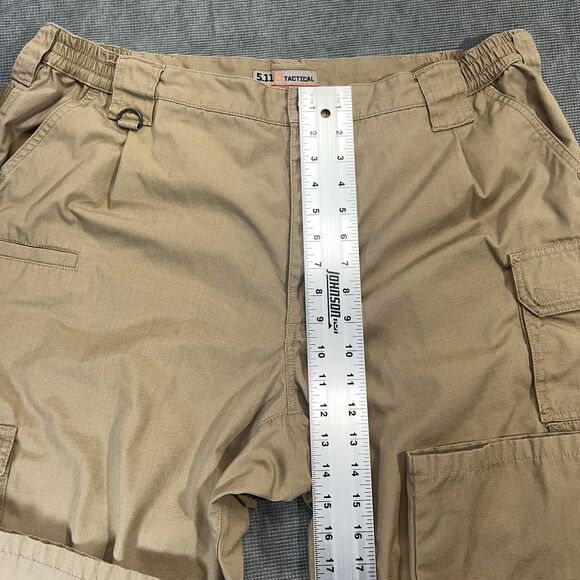 5.11 Tactical Stryke Pants Men 40x32 Brown Khaki Cargo Ripstop Utility Elastic - Picture 14 of 16